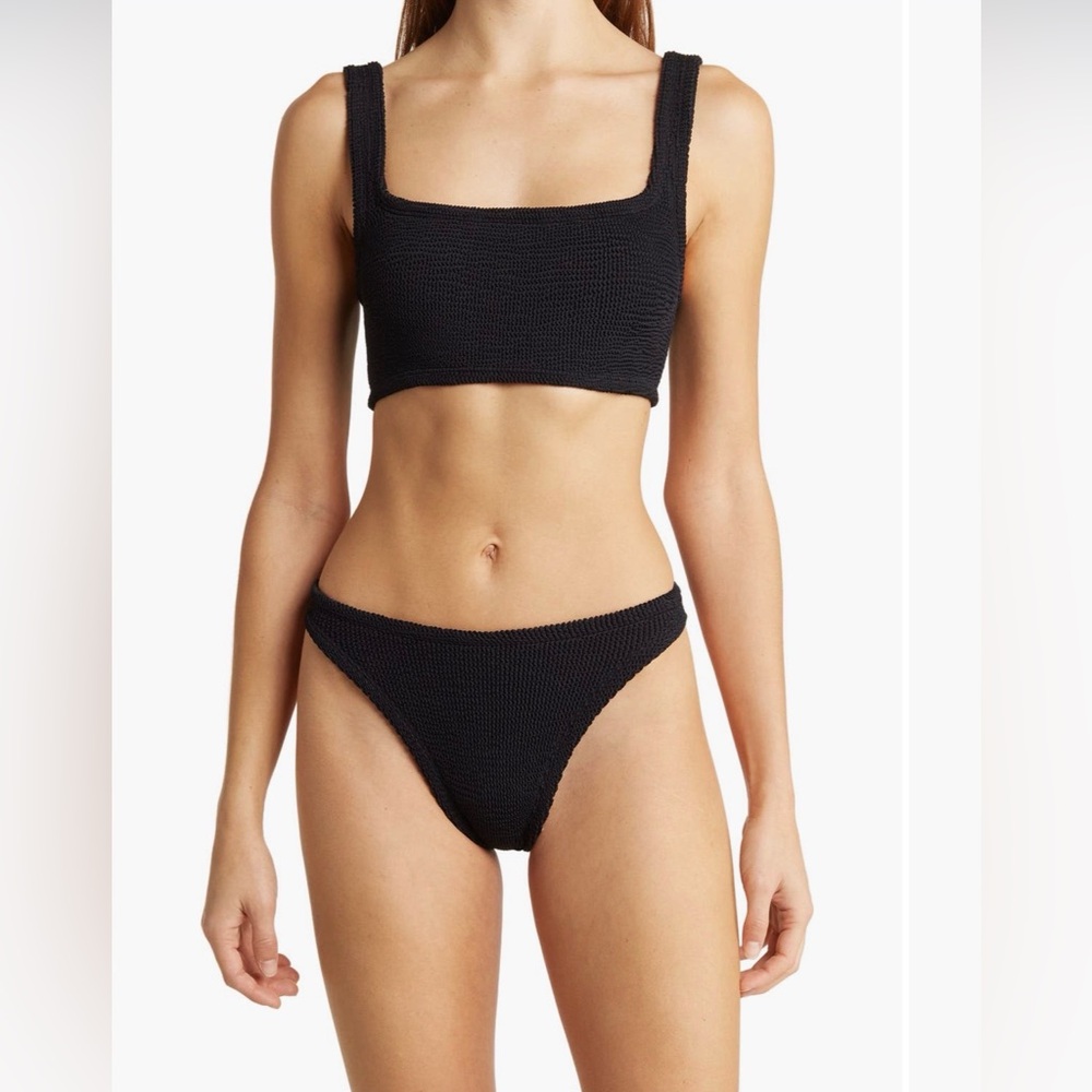 Hunza G NEW Crinkle 2 piece swimsuit